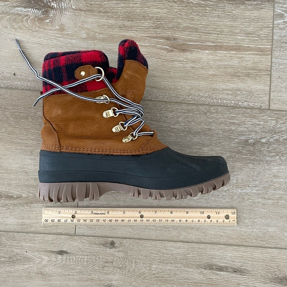 J Crew Winter Arctic Snow Boot (Red Plaid Pecan) - Picture 3 of 3